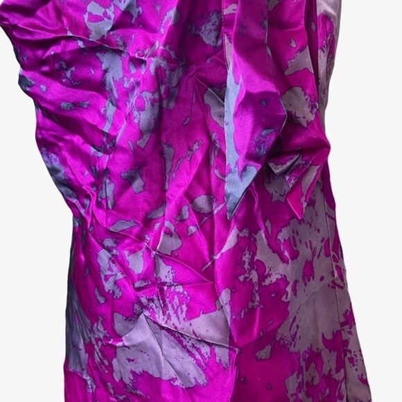 CABI FIT TO BE TIED Whimsigoth Purple Sleeveless Fairy Top 100% Silk Shirt XS - Picture 6 of 16